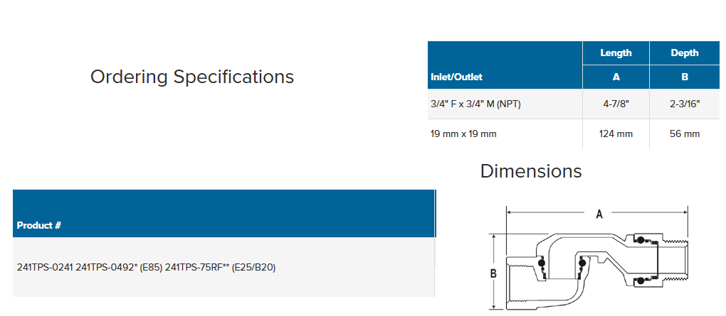 Destorcedor de 3/4" OPW
