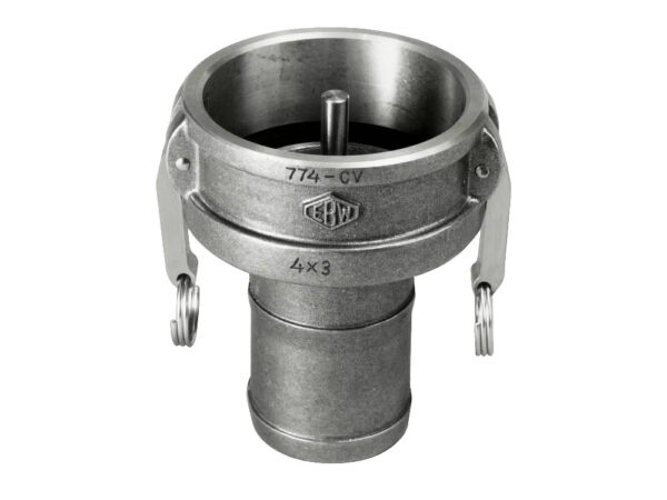 Adaptador con orejas para manguera con vastago 4" x 3" RV