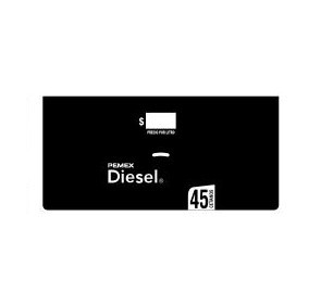 Calcomania pemex diesel 43 x 20.5 cm