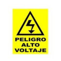 Señalamiento vitrocel alto voltaje